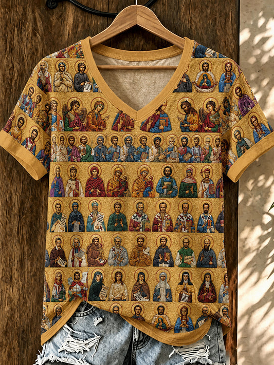 Women's Faith Print short-sleeved T-shirt
