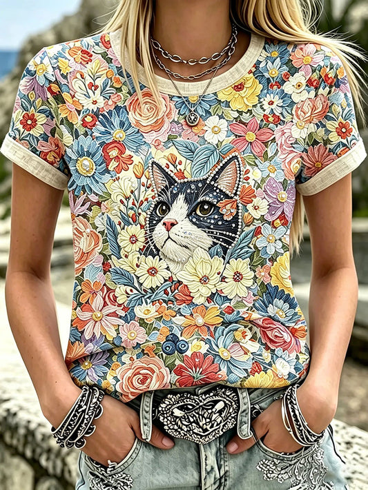 Women's elegant linen cotton top