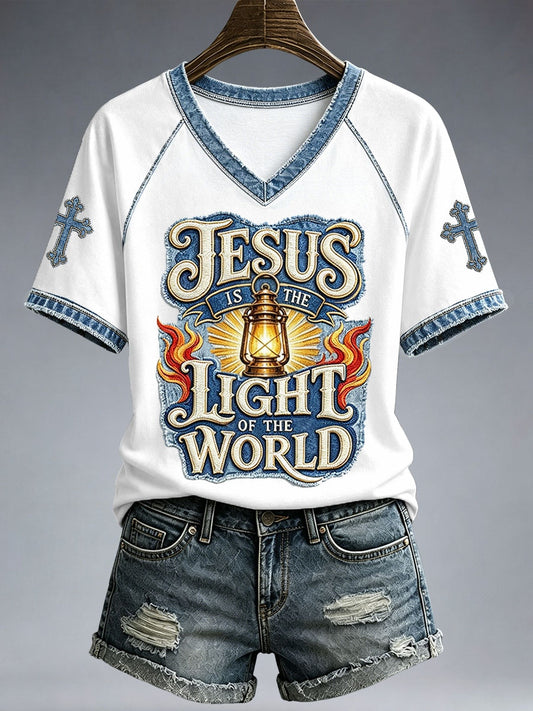 Women's Jesus Is The Light Of The World T-Shirt