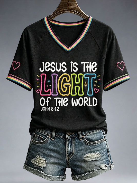 Women's Jesus Is The Light Of The World T-Shirt