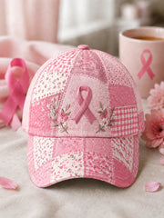 Unisex Breast Cancer Pink Print Hat