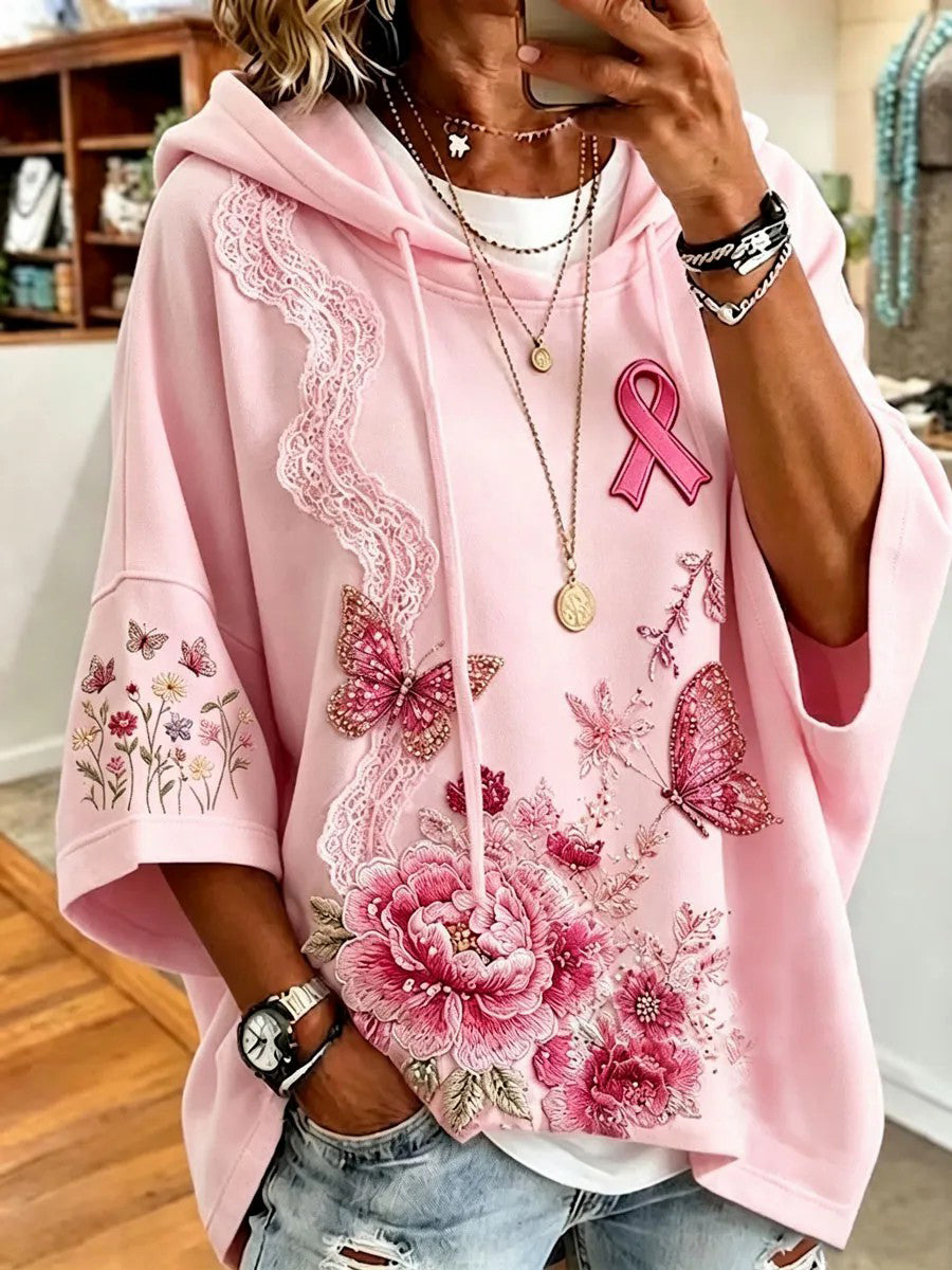 Women's Breast Cancer Awareness Print Top