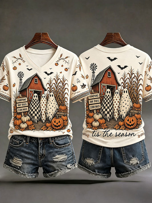 Women's Fall V-Neck T-Shirts