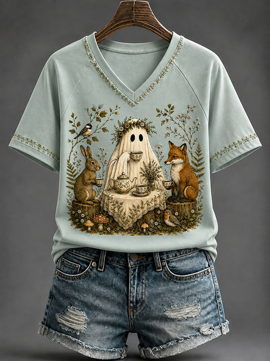 Women's Autumn Animal Series Casual T-shirt