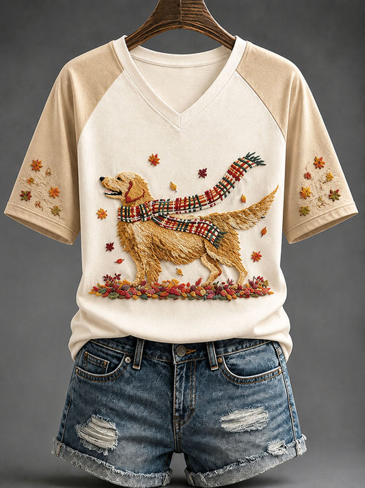 Women's Autumn Animal Series Casual T-shirt