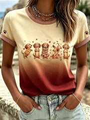 Women's Autumn Dachshund T-shirt