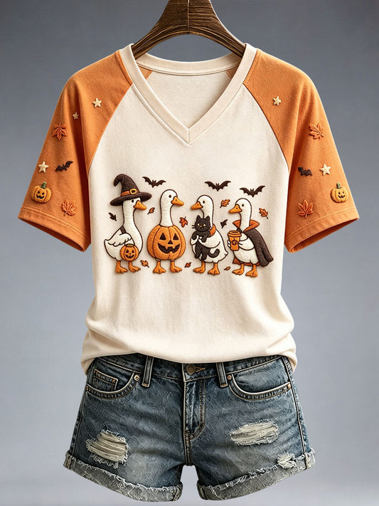 Women's Autumn Art Goose T-shirt