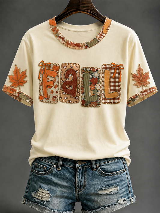 Women's Fall Short-sleeved T-shirt