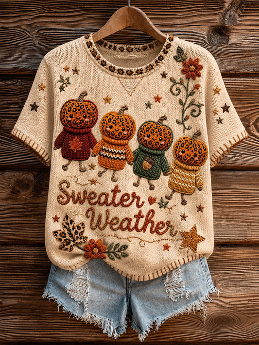 Women's Sweater Weather Short-sleeved T-shirt