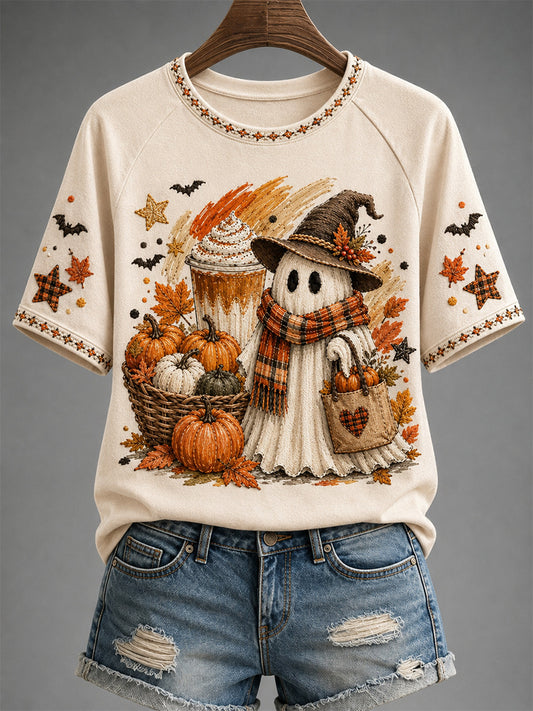 Women's Fall Print Casual Tee