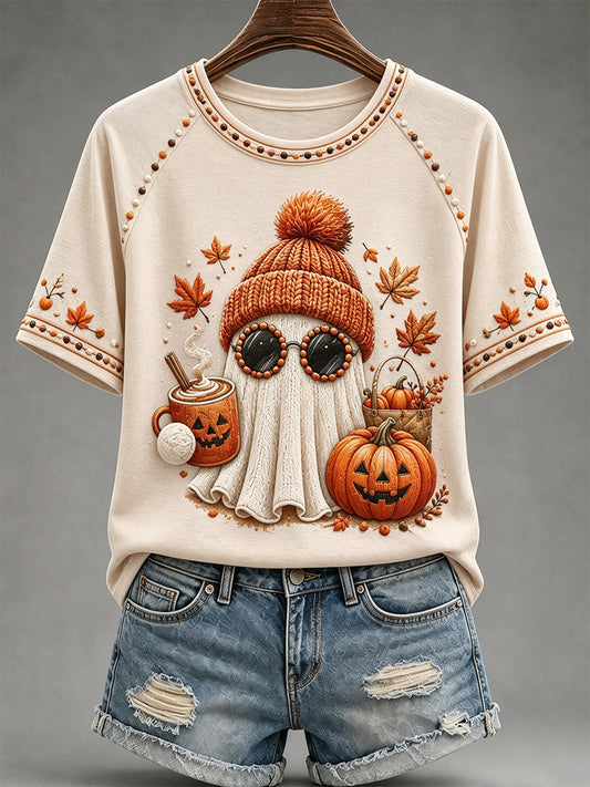 Women's Fall Print Casual Tee