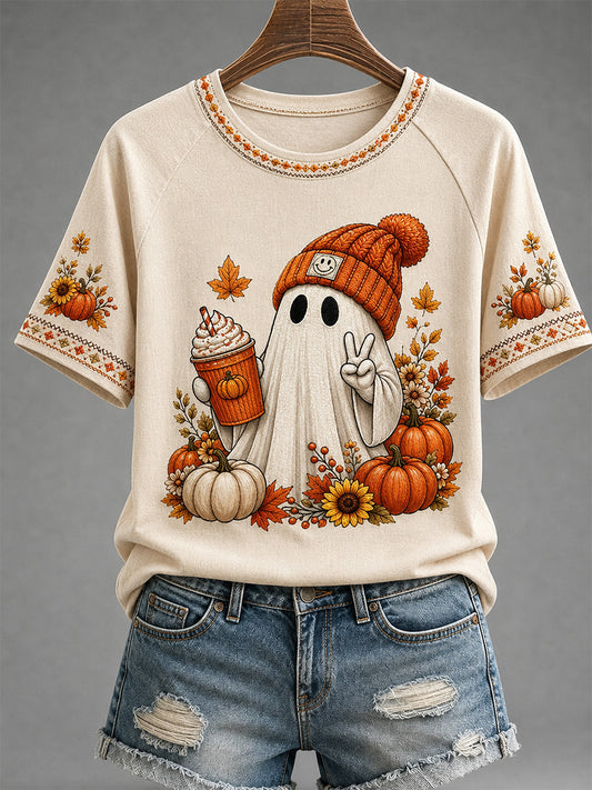 Women's Fall Print Casual Tee