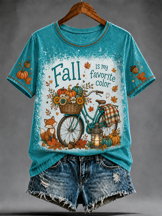 Women's Fall is my favorite color short-sleeved T-shirt