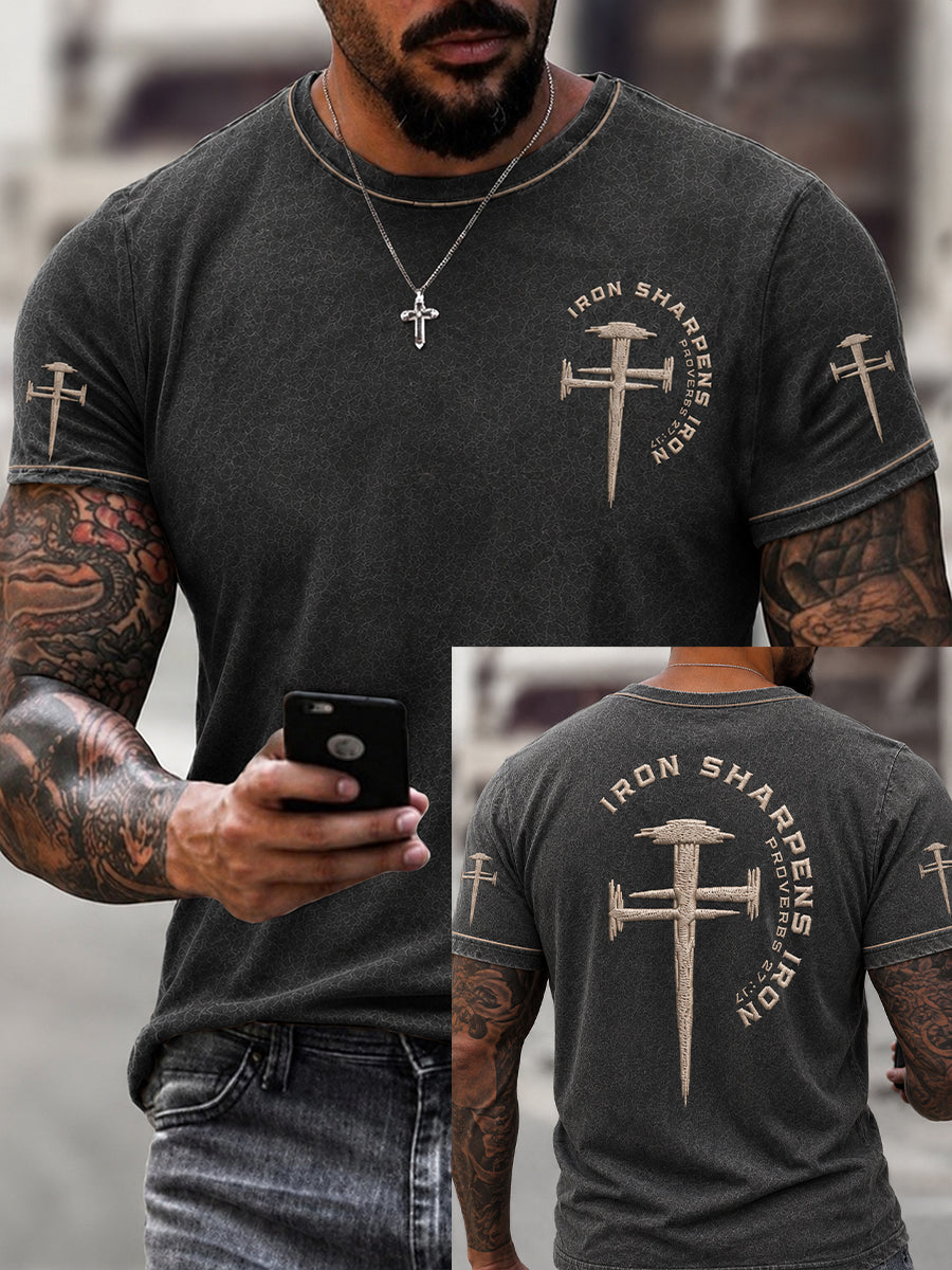 Men's Christian Iron Sharpens Iron Short Sleeve T-shirt
