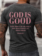 Men's Christian God Is Good Short Sleeve T-shirt