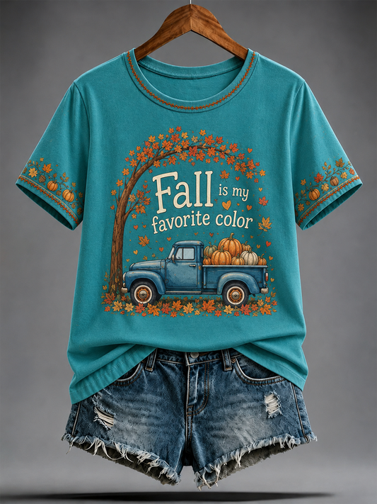 Women's Fall Is My Favorite Color short-sleeved T-shirt