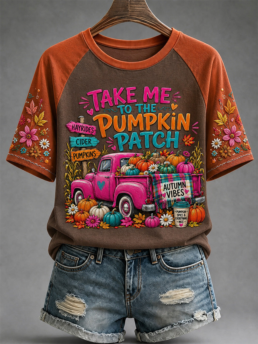 Women's Fall Print Casual Tee