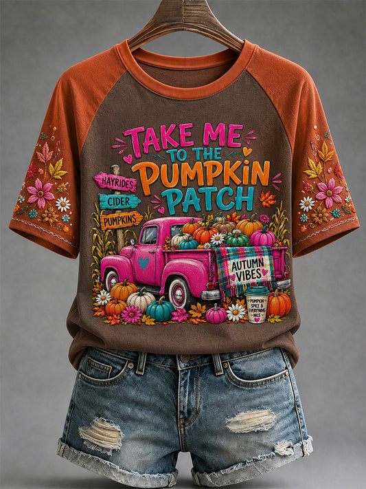 Women's Fall Print Casual Tee