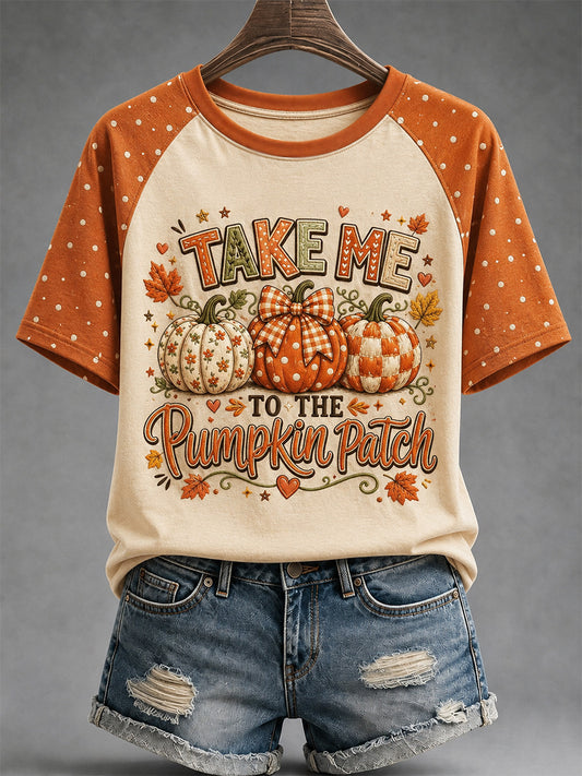 Women's Fall Print Casual Tee