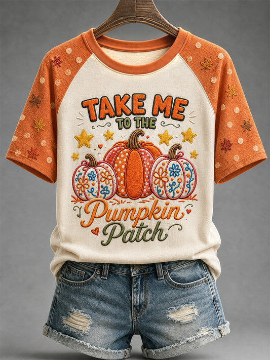 Women's Fall Print Casual Tee