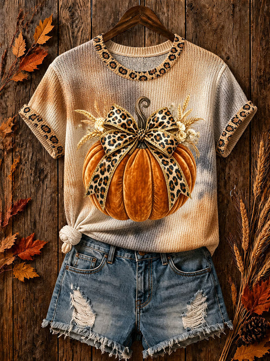 Women's fall pumpkin tops