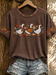 Women's Autumn Printed T-shirt