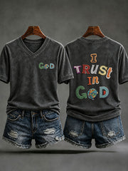Women's I Trust In God Short-sleeved T-shirt