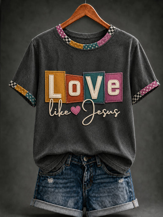 Women's Christian Love Like Jesus Short Sleeve T-shirt