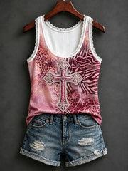 Women's Christian Cross Lace Vests