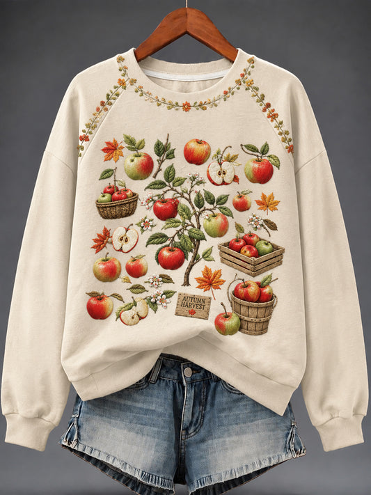 Women's Autumn Art Print Sweatshirt