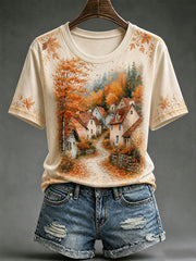 Women's Autumn Short-sleeved T-shirt