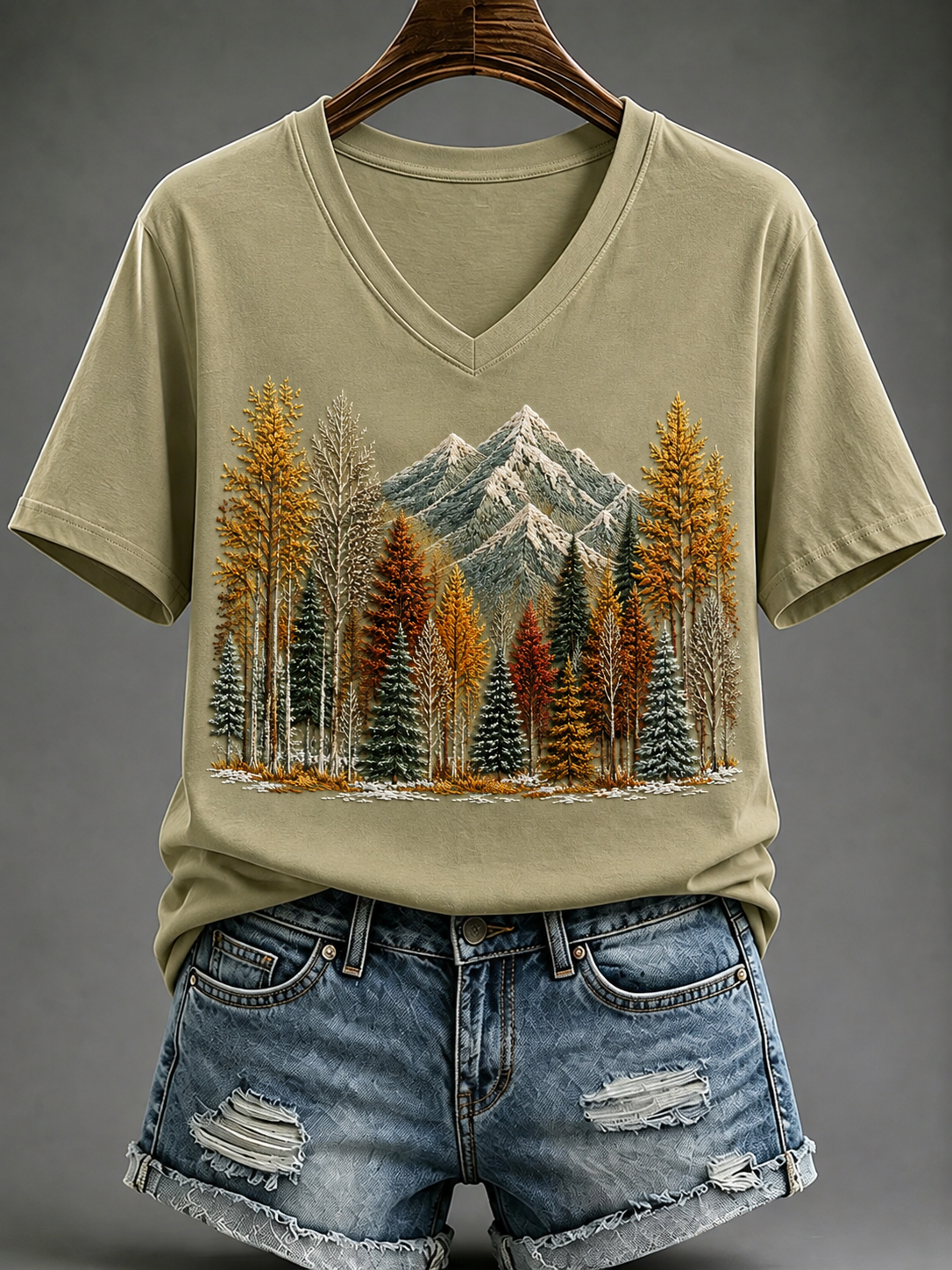 Women's Fall Short-sleeved T-shirt
