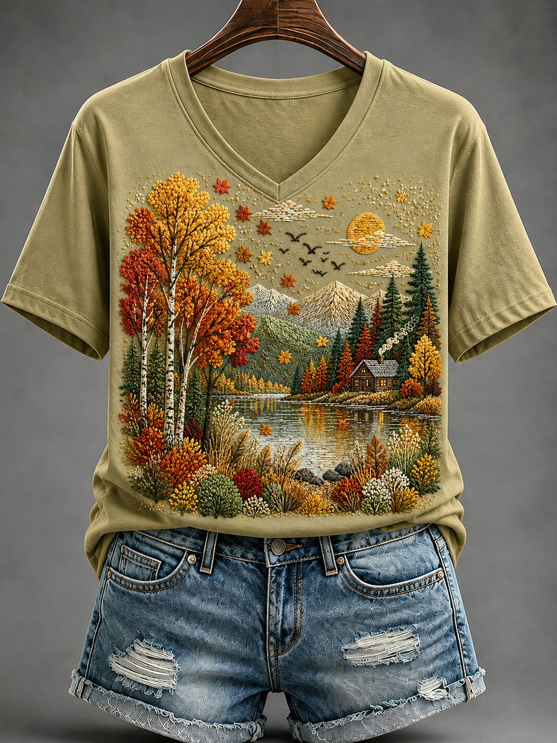 Women's Fall Short-sleeved T-shirt
