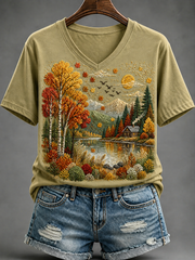 Women's Fall Short-sleeved T-shirt