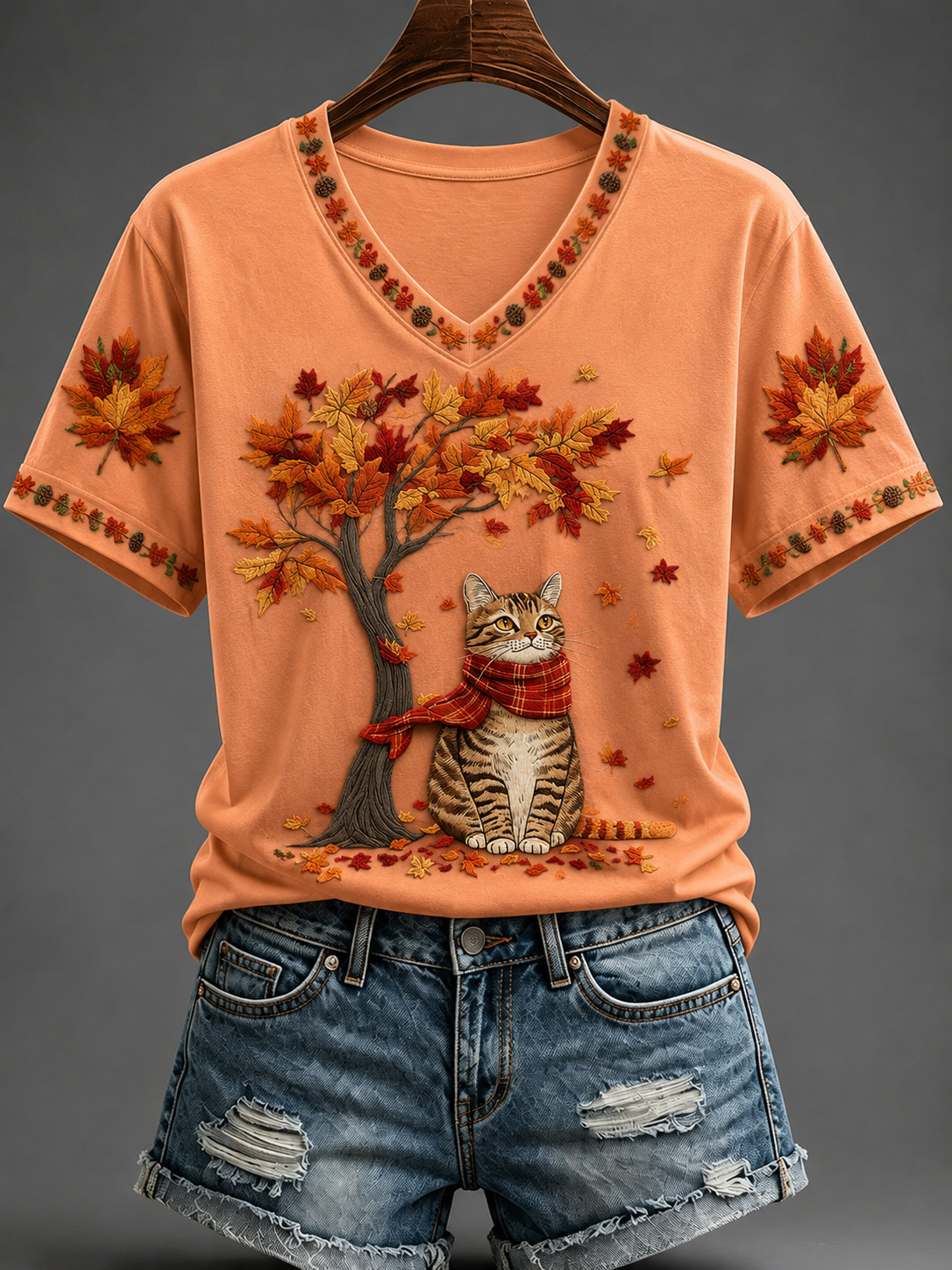 Women's Fall Short-sleeved T-shirt