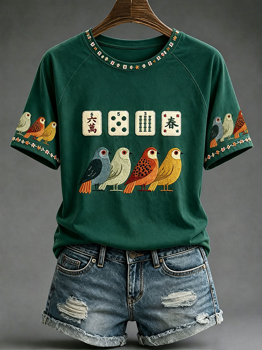 Women's Mahjong Casual T-Shirts