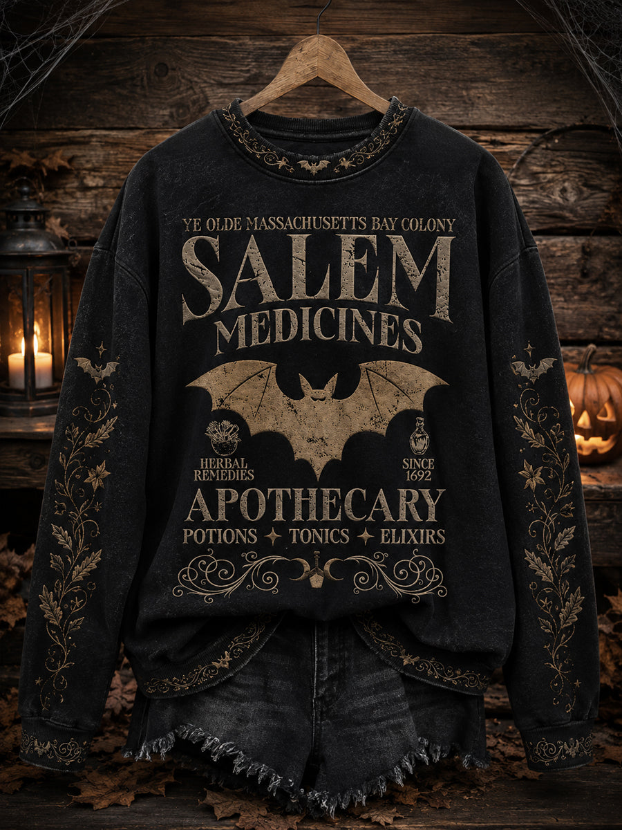 Women's Halloween Print Sweatshirt
