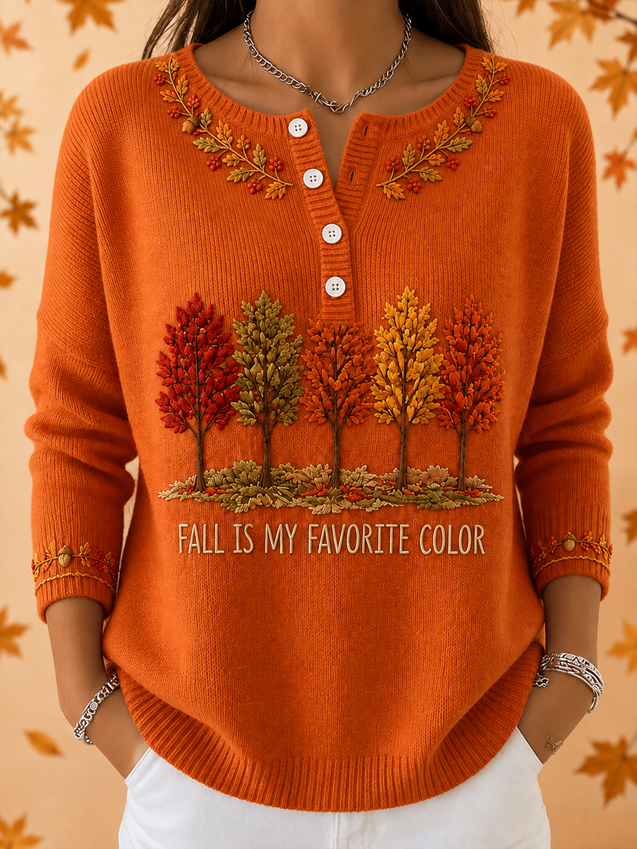 Women‘s Fall Is My Favorite Color long-sleeve cardigan