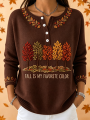 Women‘s Fall Is My Favorite Color long-sleeve cardigan