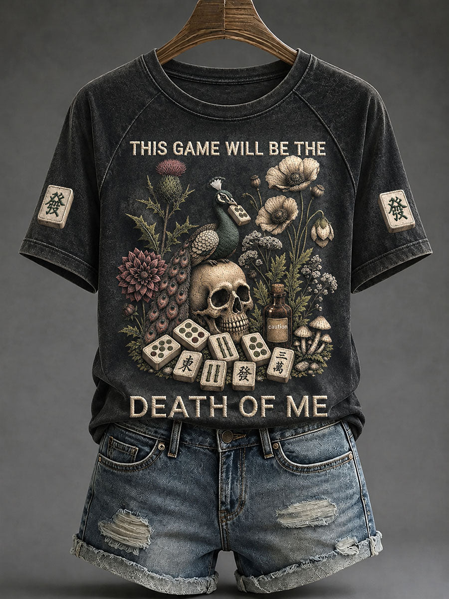 Women's 'This Game Will Be The Death Of Me' Mahjong T-Shirts
