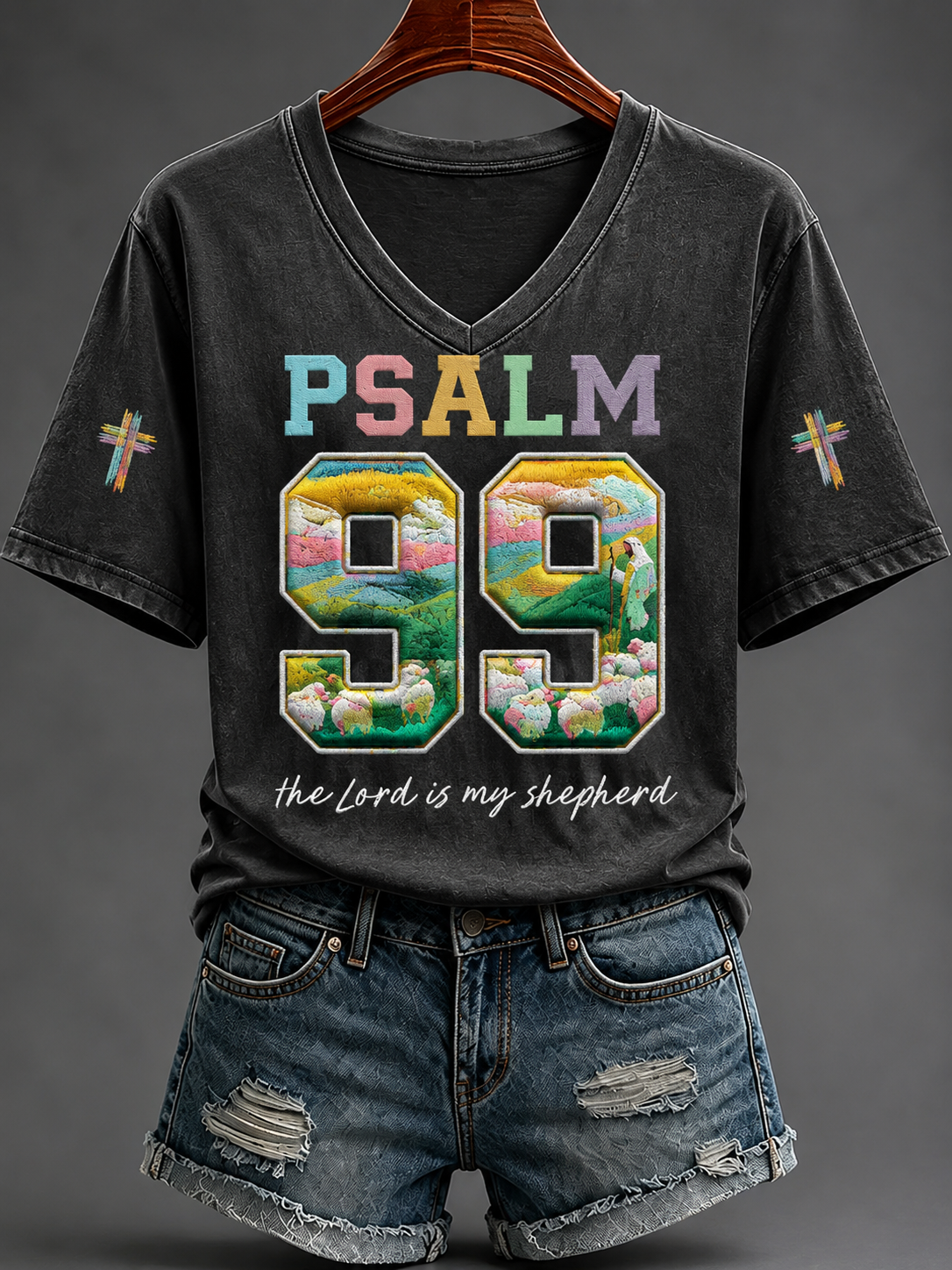 Women's The Lord Is My Shepherd Short-sleeved T-shirt