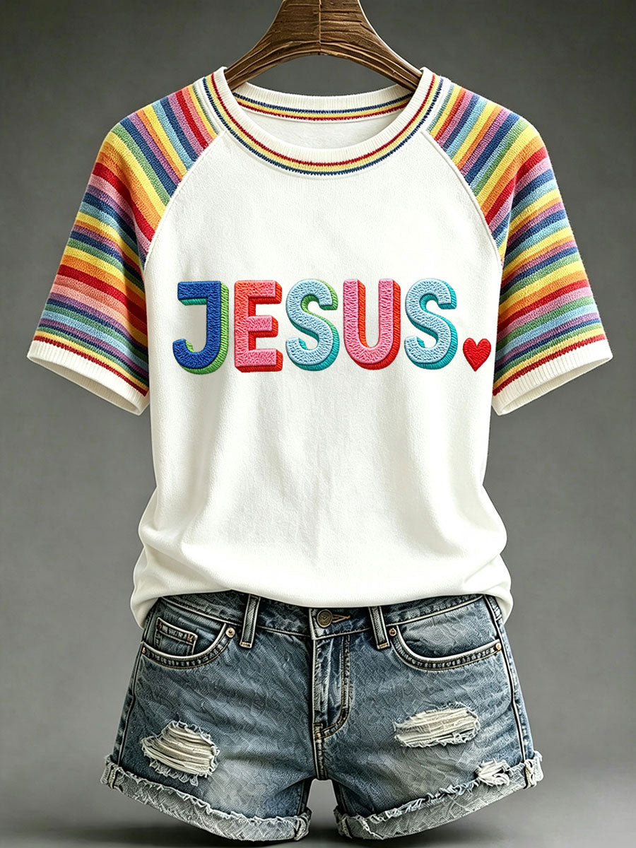 Women's Rainbow Jesus T-Shirts