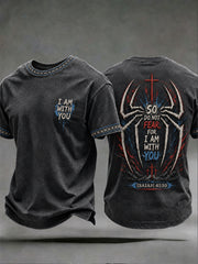 Men's Do Not Fear I Am With You Christian Cross T-shirt