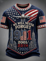 Men's We Will Never Forget 9 11 September 11 t-shirt