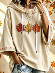 Women’s Fall Trees Fall Leaves Printed  Hoodie