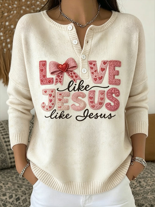 Women‘s faith theme pattern printed casual long-sleeve cardigan hoodie