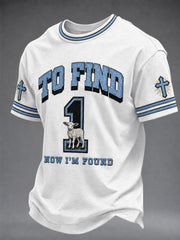 Men's Christian He Left The 99 To Find Me Short Sleeve T-shirt