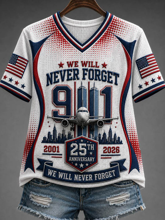 Women's We Will Never Forget 9 11 September 11 T-shirt