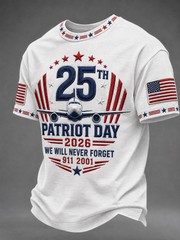 Men's 2026 PATRIOT DAY We Will Never Forget 9 11 September 11 Tee