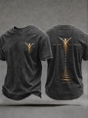 Men's 'Jesus The Way The Truth And The Life' Printed Casual T-shirt